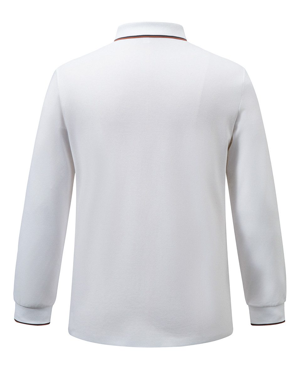 Allthemen Langarmshirt Langarm-Poloshirt mit Polokragen und Halbzip Herren günstig online kaufen