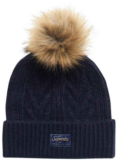 Superdry Bommelmütze Cable Lux Beanie