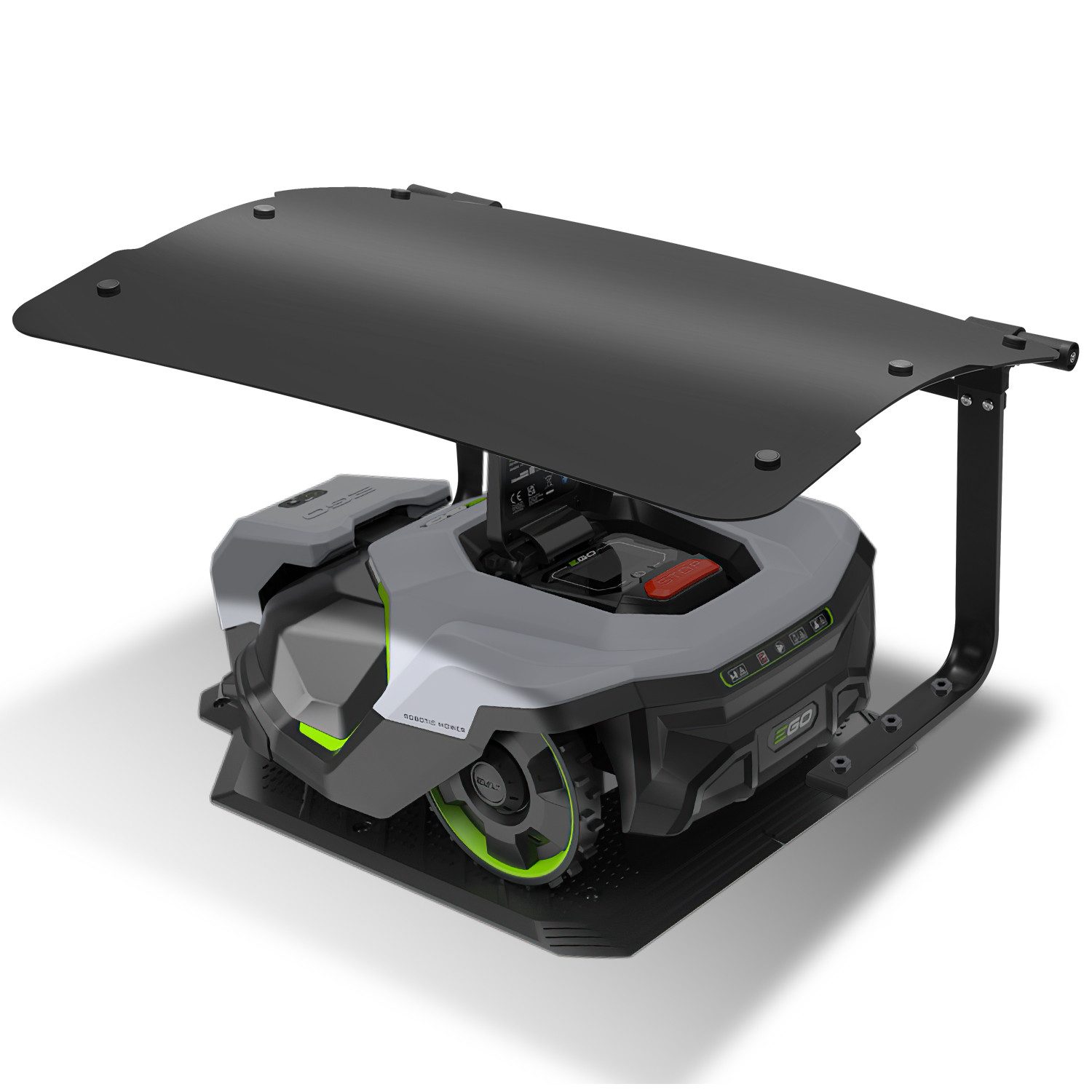 Clanmacy Mähroboter-Garage Rasenmäher Garage 73x57x40cm Faltbarer Stahlrahm günstig online kaufen