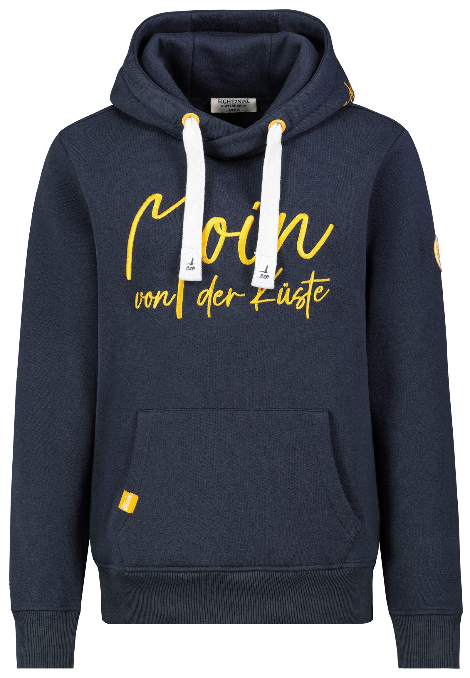 Eight2Nine Hoodie Kapuzenpullover Eingrifftaschen Sweat Hoodie (1-tlg) D106 günstig online kaufen