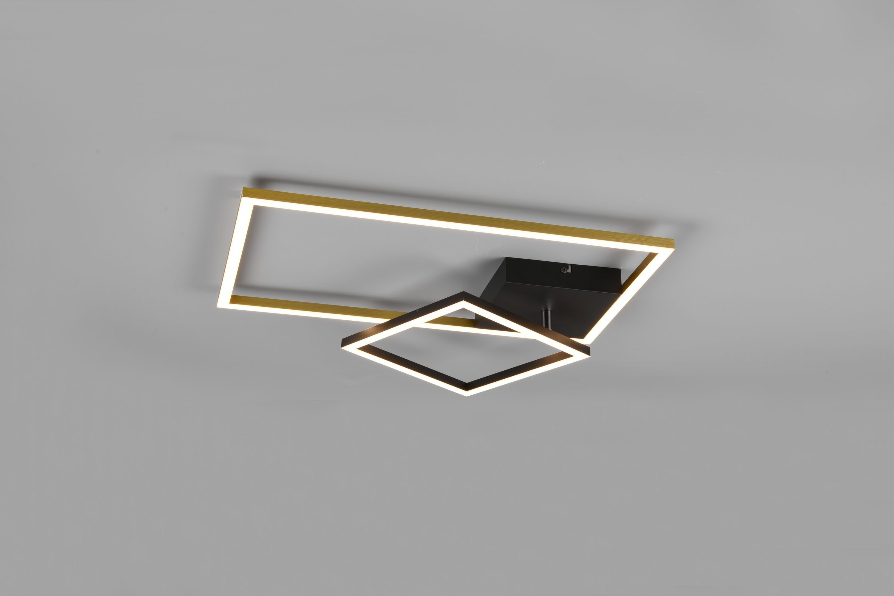 Reality Leuchten Deckenleuchte Reality Leuchten Deckenleuchte PADELLA BHT 63.50x7.50x37 cm gold, Warmweiß