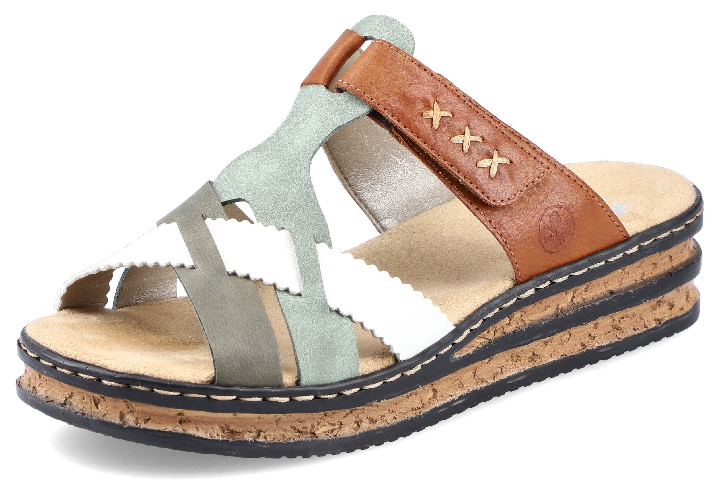 Rieker Pantolette, Keilabsatz, Sommerschuh, Schlappen mit günstig online kaufen