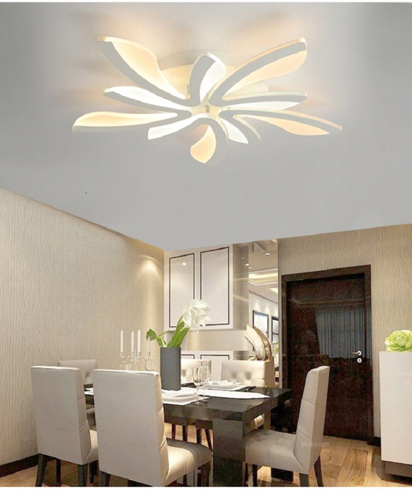 Neutralweiß, LED LED dimmbar 35W Deckenleuchten Kaltweiß, Fernbedienung fest Wohnzimmer Warmweiß, integriert, Deckenleuchte LED Mit Schlafzimmer, Daskoo Deckenlampe stufenlos