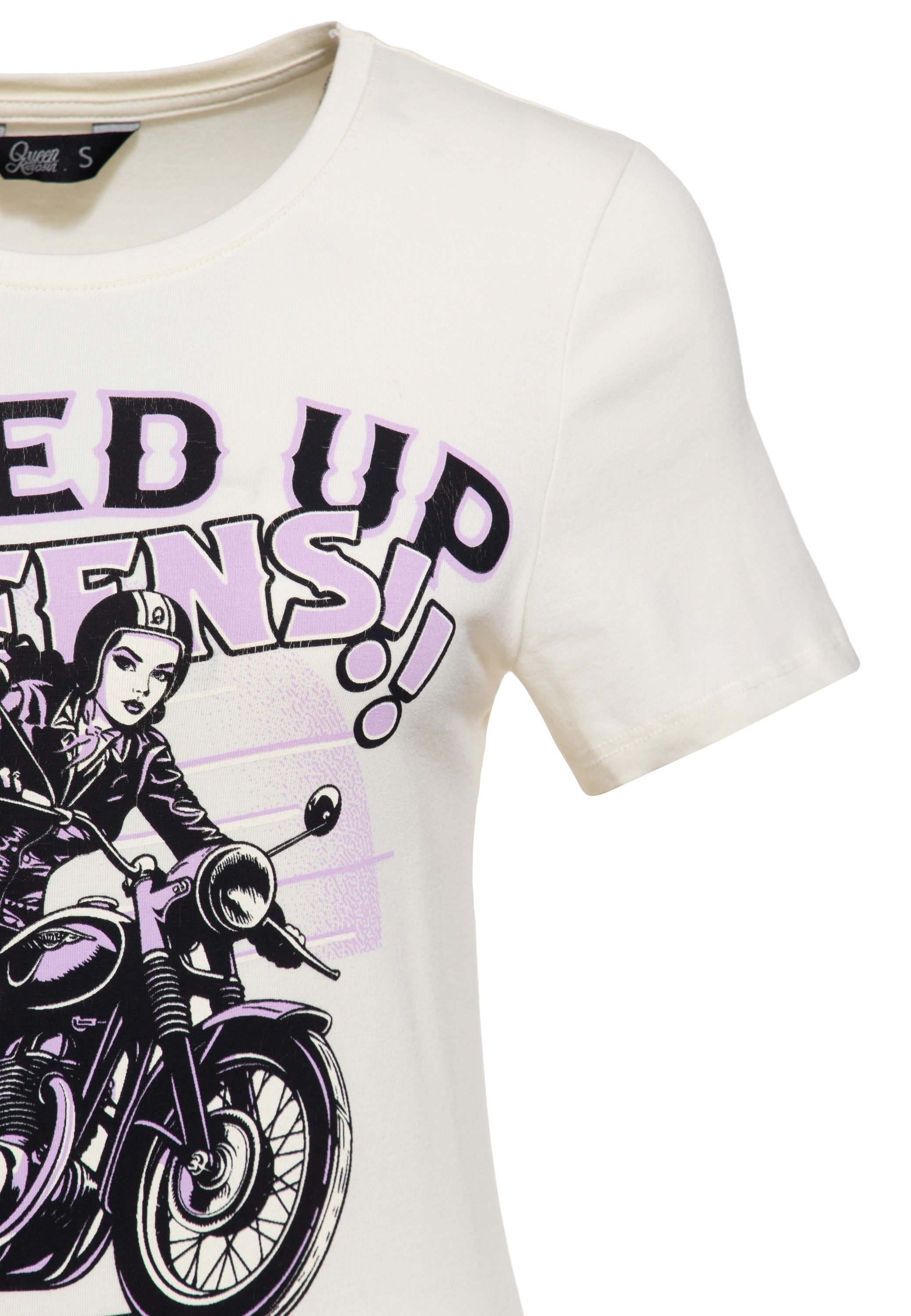 QueenKerosin Print-Shirt Speed Up Queens! (1-tlg) mit Print-Motiv