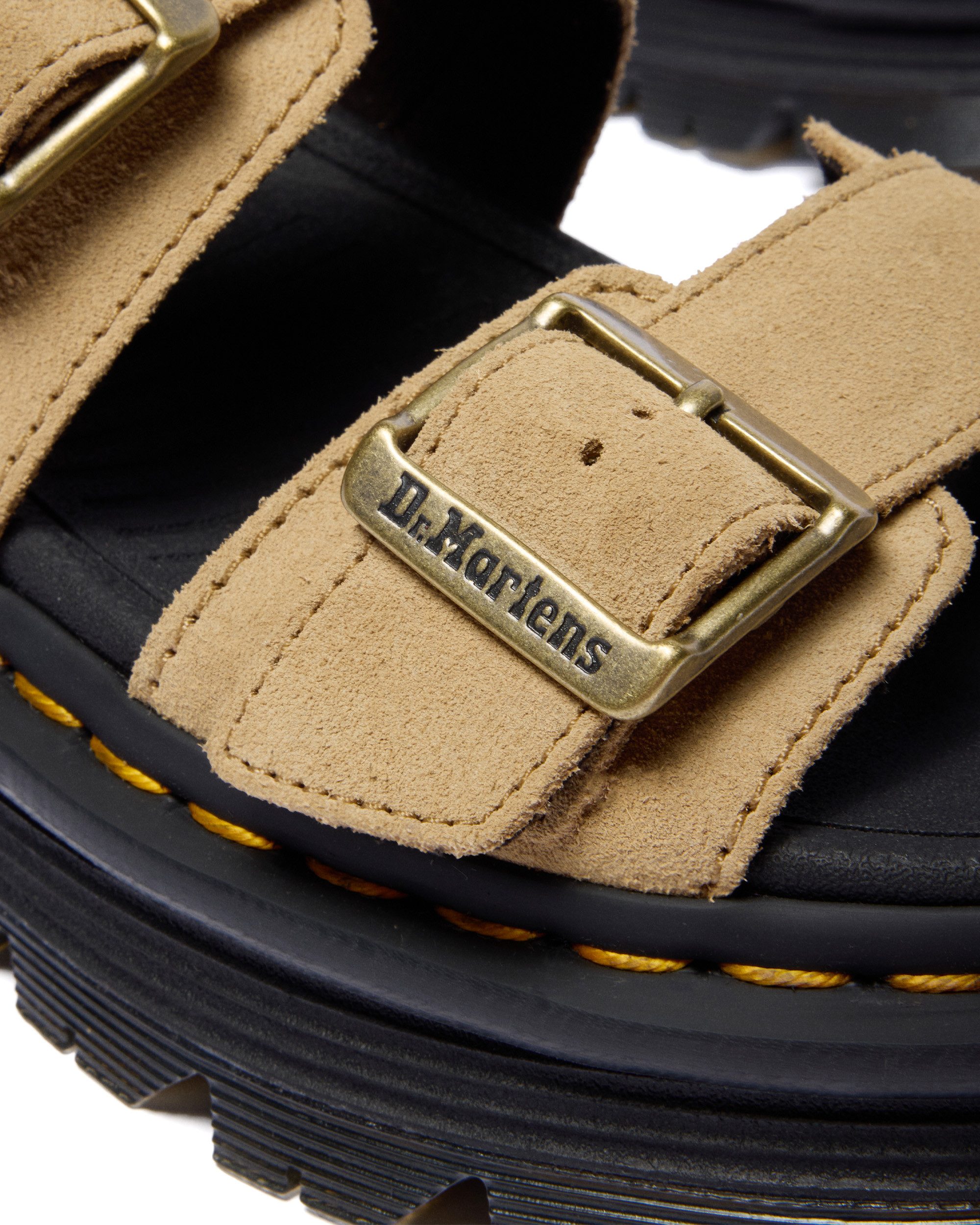 DR. MARTENS Zebzag Sandale Plateau, Sandalette, Sommerschuh mit typisch gelber Rahmennaht