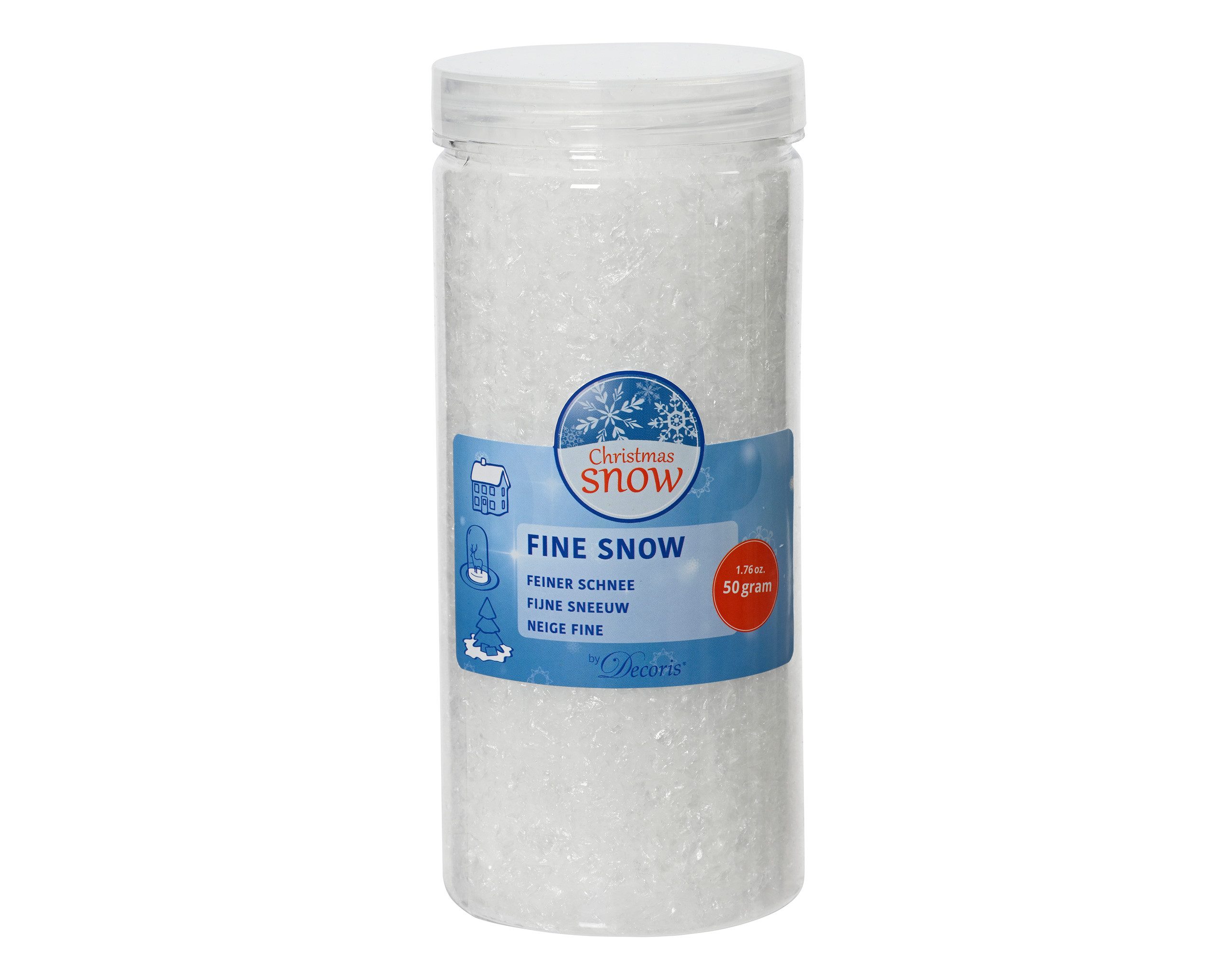 Kaemingk Streudeko, Kunstschnee Schneeflocken 50g Weiß