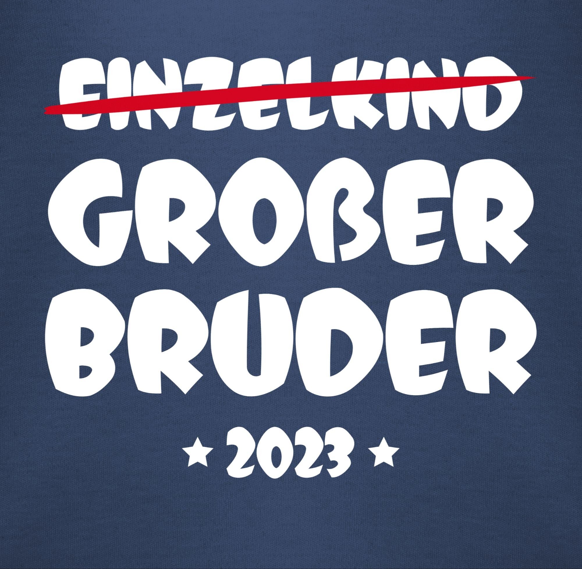 Shirtracer Shirtbody Einzelkind Großer Bruder Blau 2023 Großer Bruder Navy 1