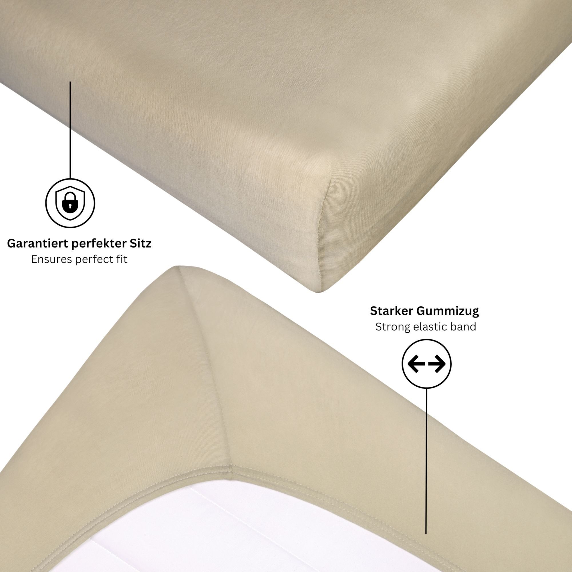 SCHÖNER WOHNEN-Kollektion Spannbettlaken BASIC Spannbettlaken, Mischgewebe, günstig online kaufen