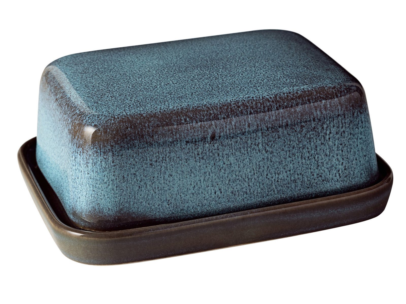 like. by Villeroy & Boch Butterdose Lave glace Butterdose blau 6,5cm, Steinzeug