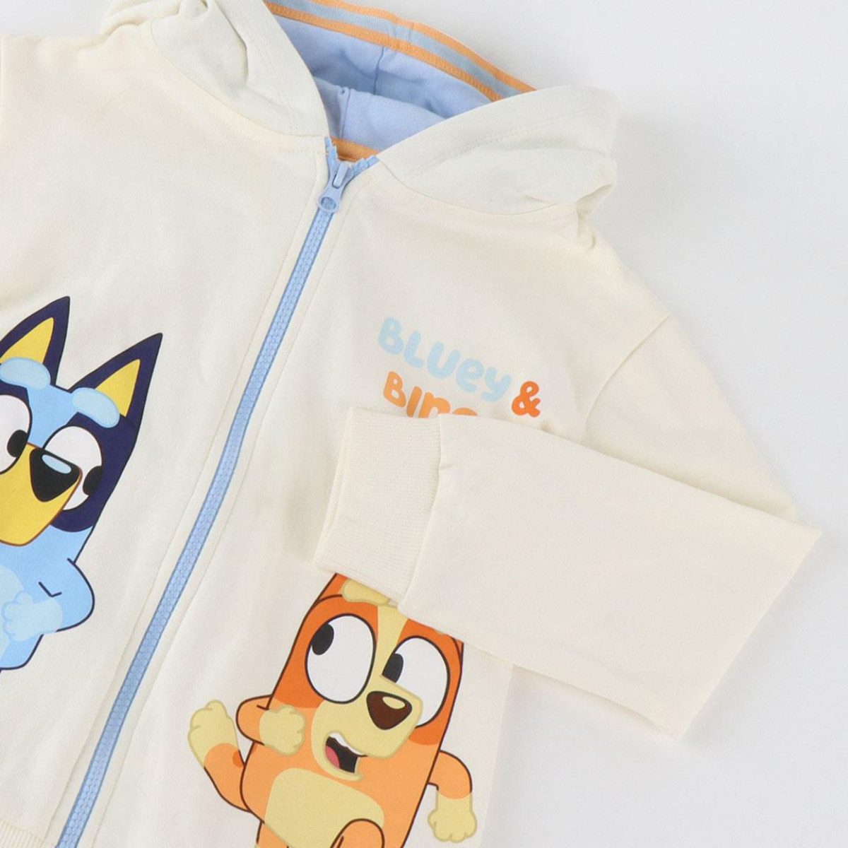 Cerda Kapuzensweatshirt Bluey Kinder Hoodie – Baumwolle Zip Kapuzenpullover Freizeit Unisex – Bild 3 von 3