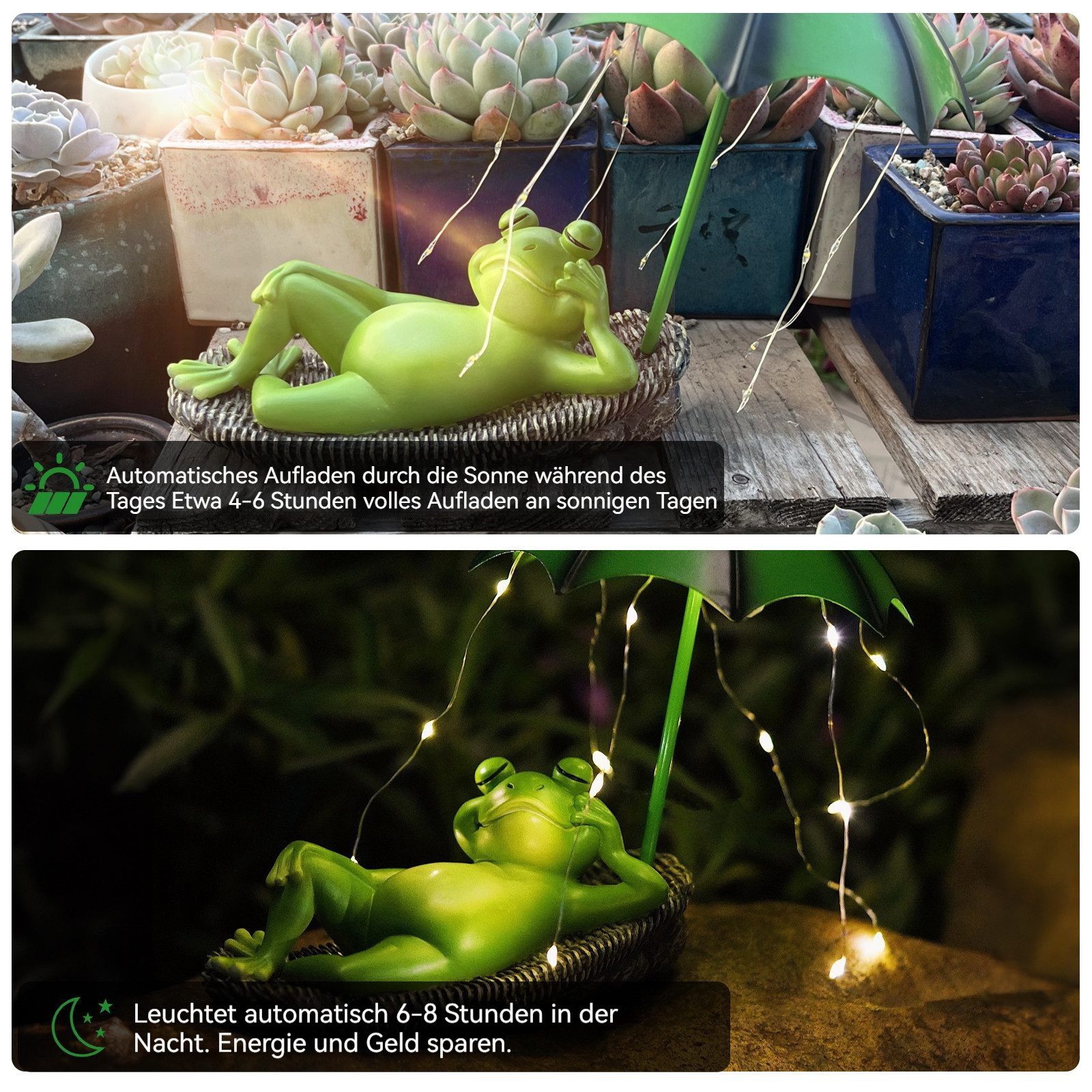BlingBin Skulptur Wasserdichte Ausgehöhlt Solar Lotusblüten günstig online kaufen