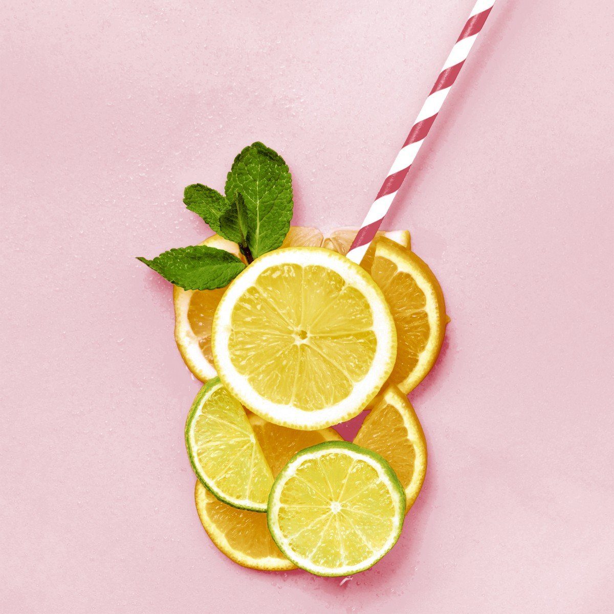 HOME FASHION Papierserviette 20 Servietten Lemonade 33x33cm, (20 St)
