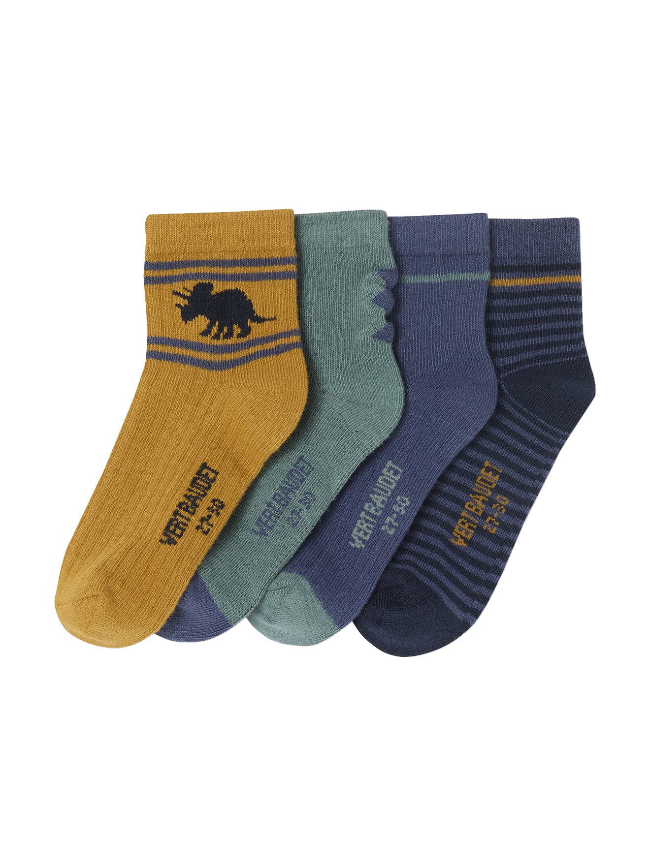 Socken 4er-Pack Jungen Socken mit Dinosauriern