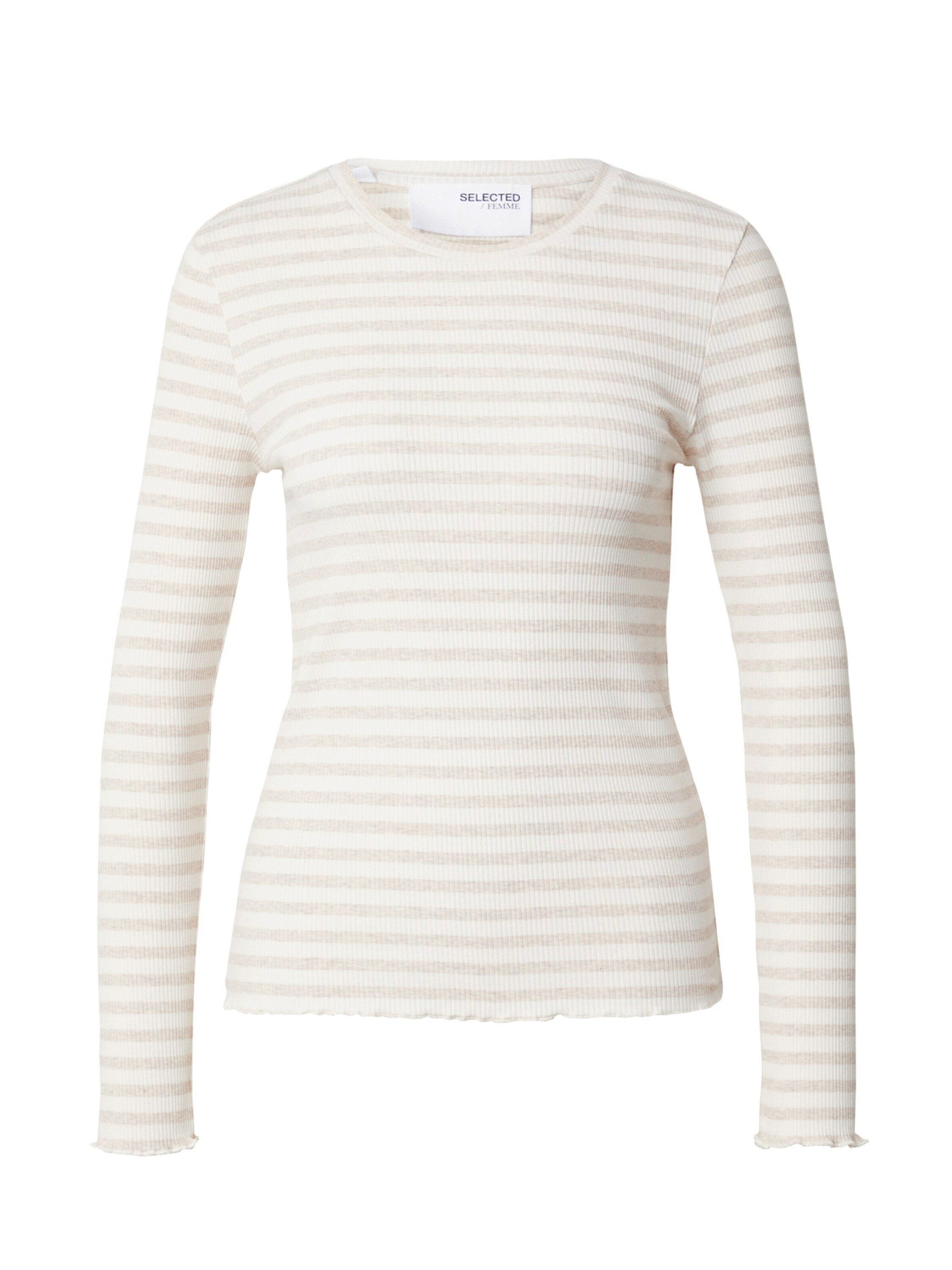 Selected Langarmshirt ANNA (1-tlg) Plain/ohne Details