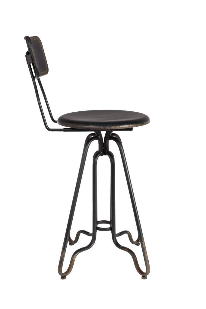 Dutchbone Barhocker Vintage Barhocker OVID BLACK von DutchBone