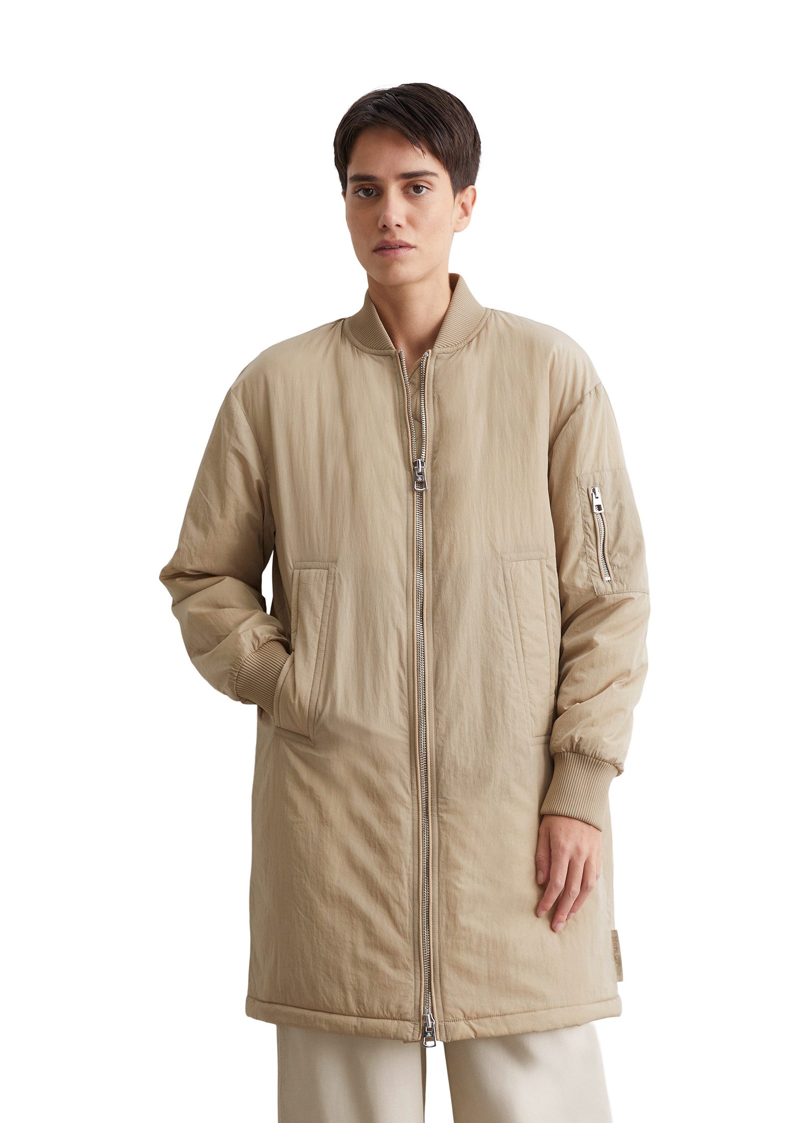 Marc O'Polo Kurzmantel aus Crinkle-Nylon
