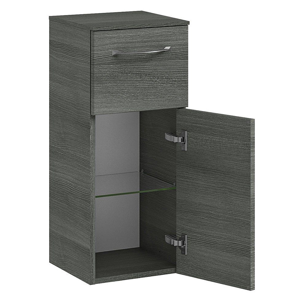 Struktur Unterschrank SOLINGEN-66 Lomadox Highboard Nb. in 30/73/33cm quer Graphit - B/H/T: