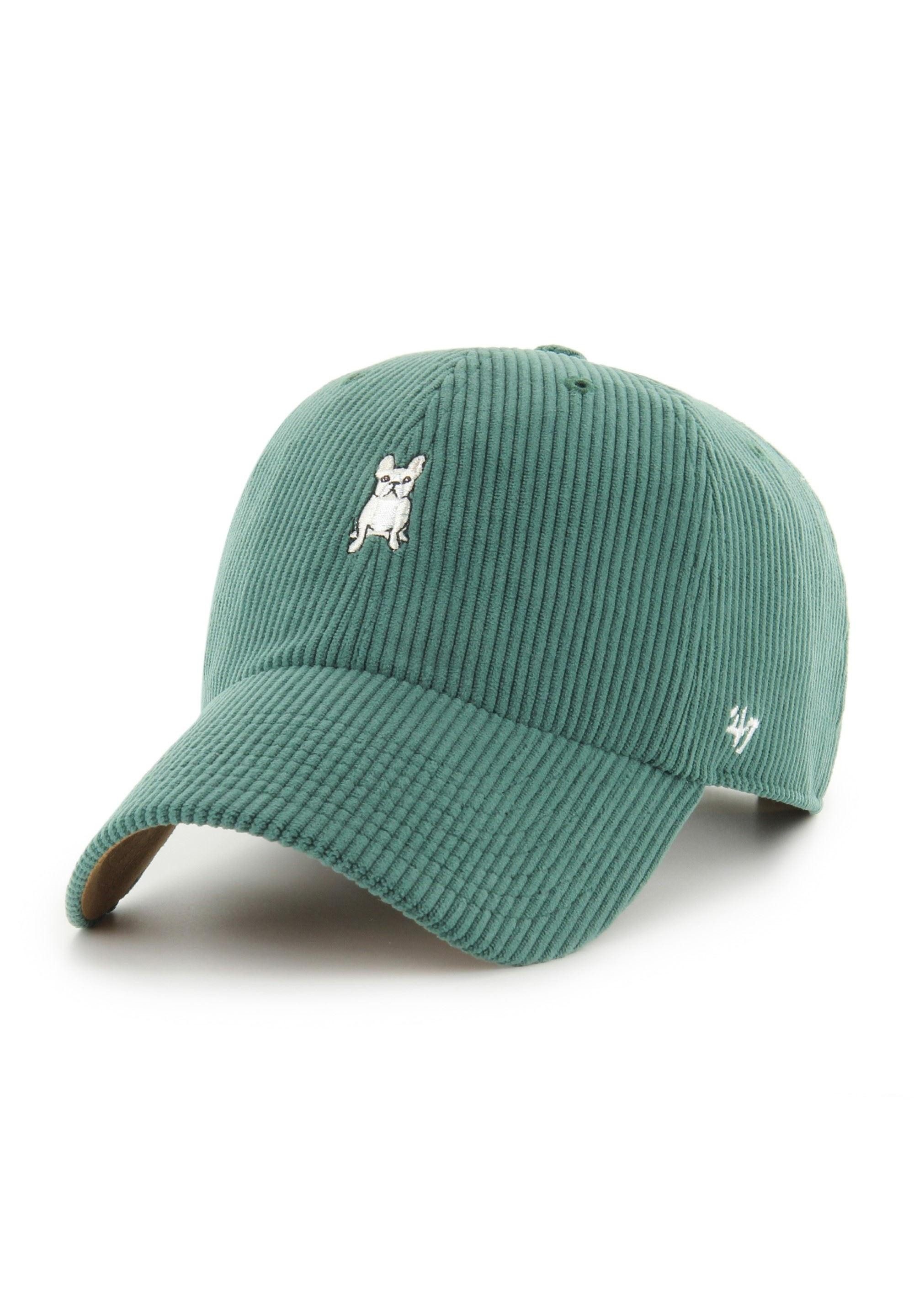 Baseball Cap Französische Bulldogge Clean Up Cord Baserunner Dog Icon Grün Verstell