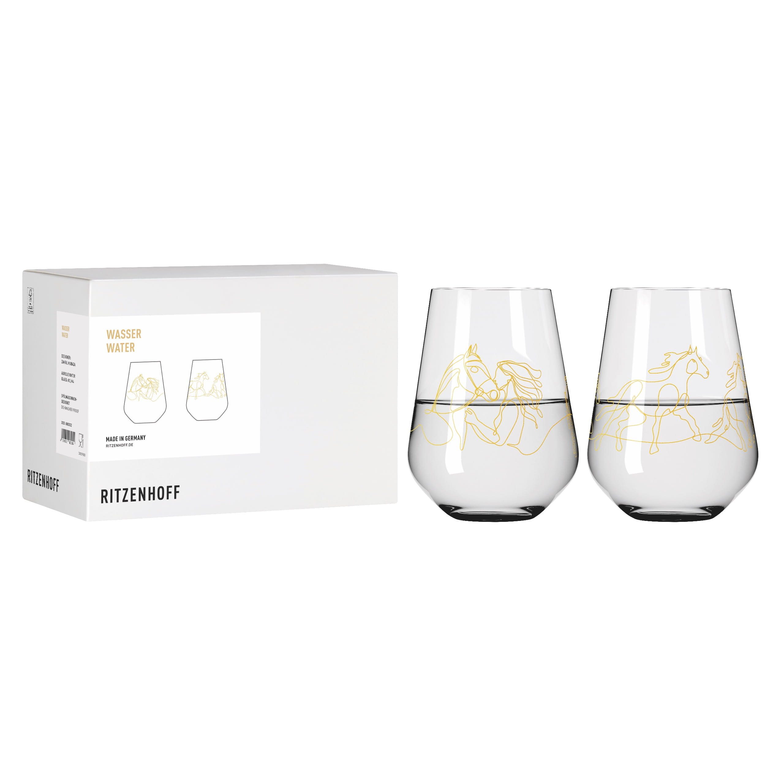 Gläser-Set Reitgold