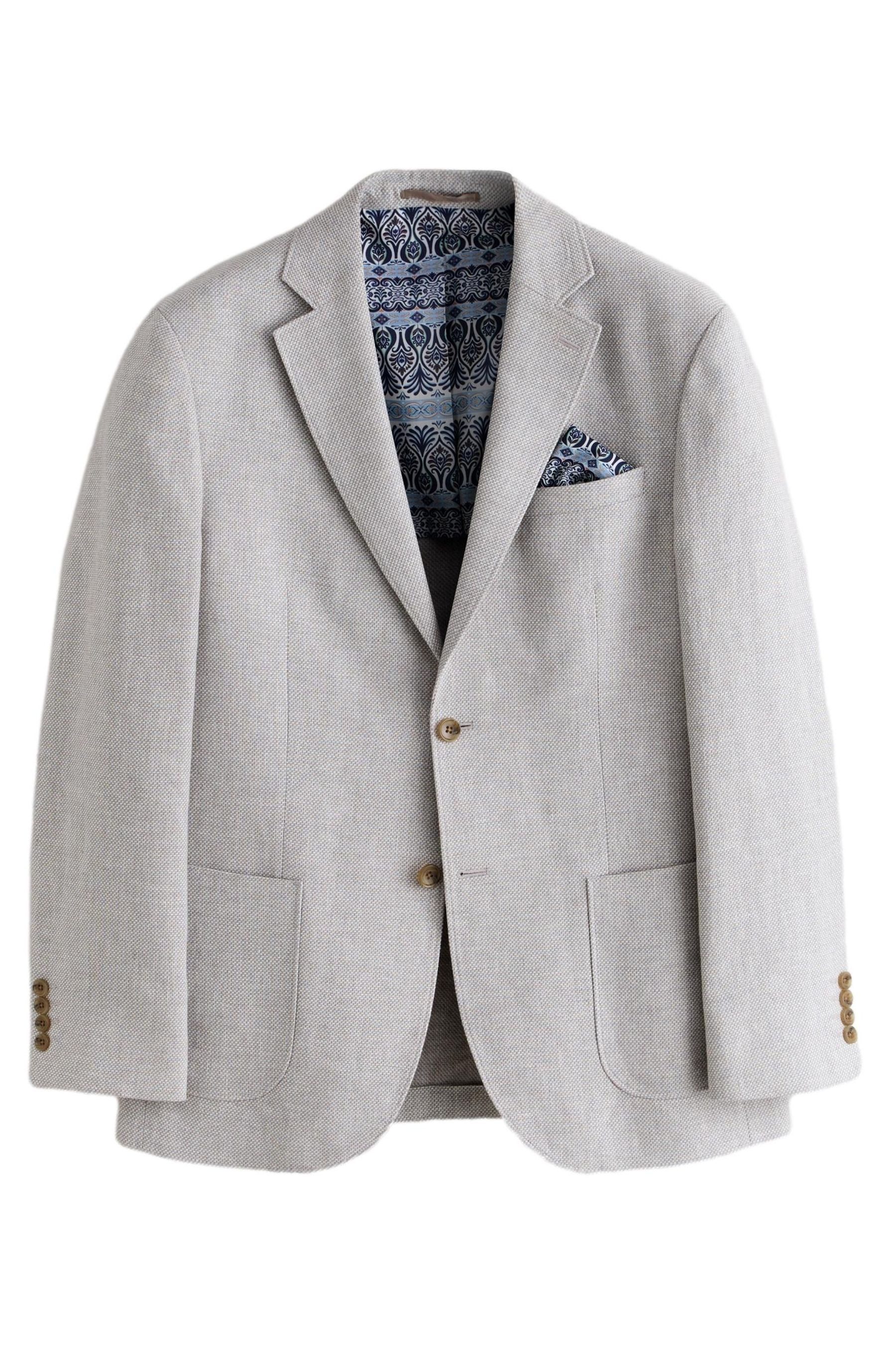 Next Jackenblazer Strukturierter Blazer aus Leinenmix, Regular Fit (1-tlg)
