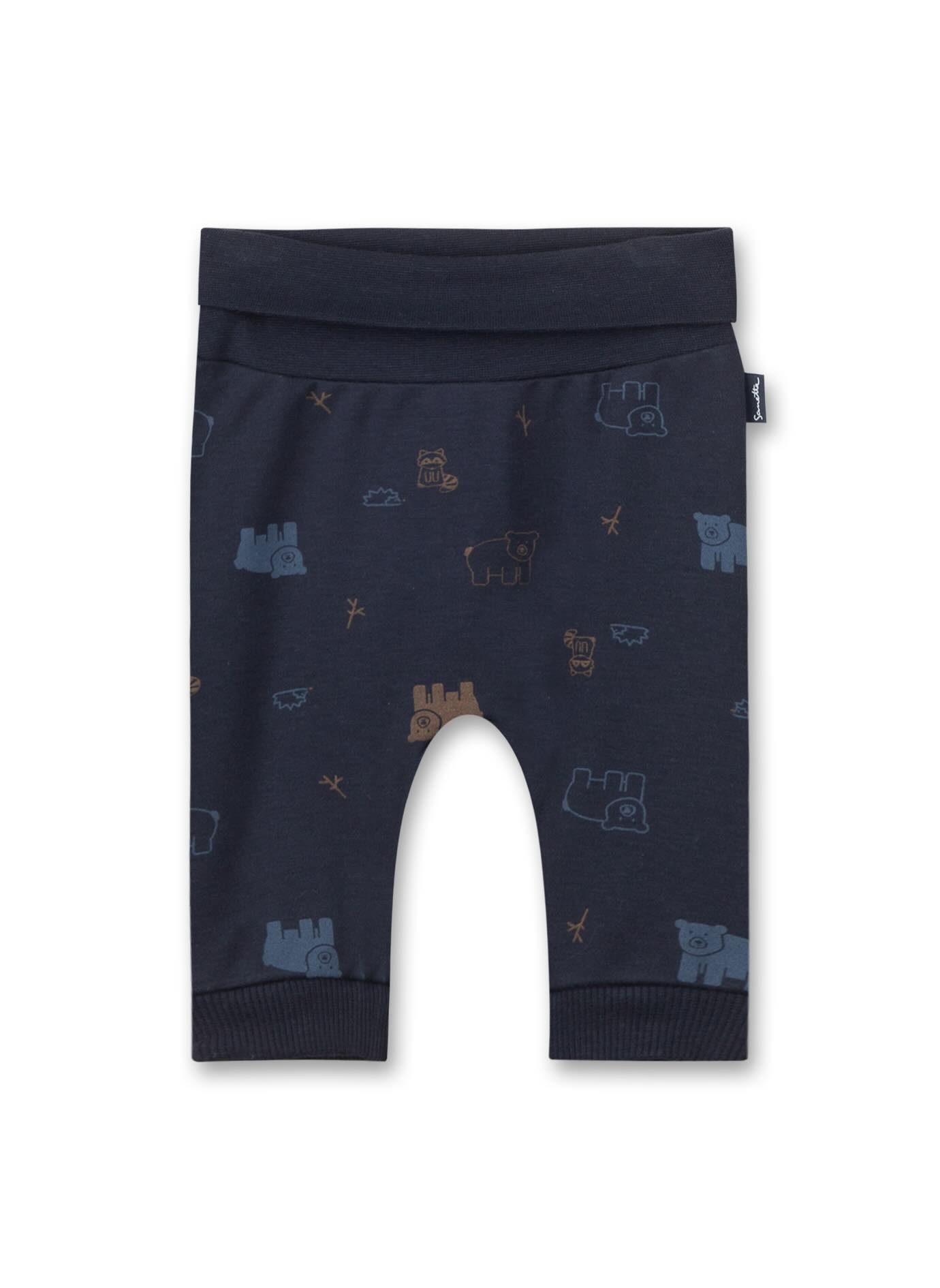 Sanetta Sweathose Baby Hose aus Baumwolle mit Allover-Print