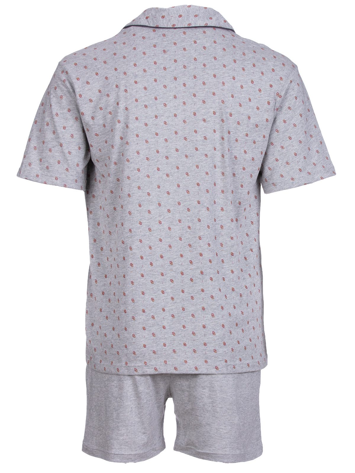 Henry Terre Shorty Karl Uni Shorts mit Paspel Pyjama Set Kurz – Bild 5 von 5