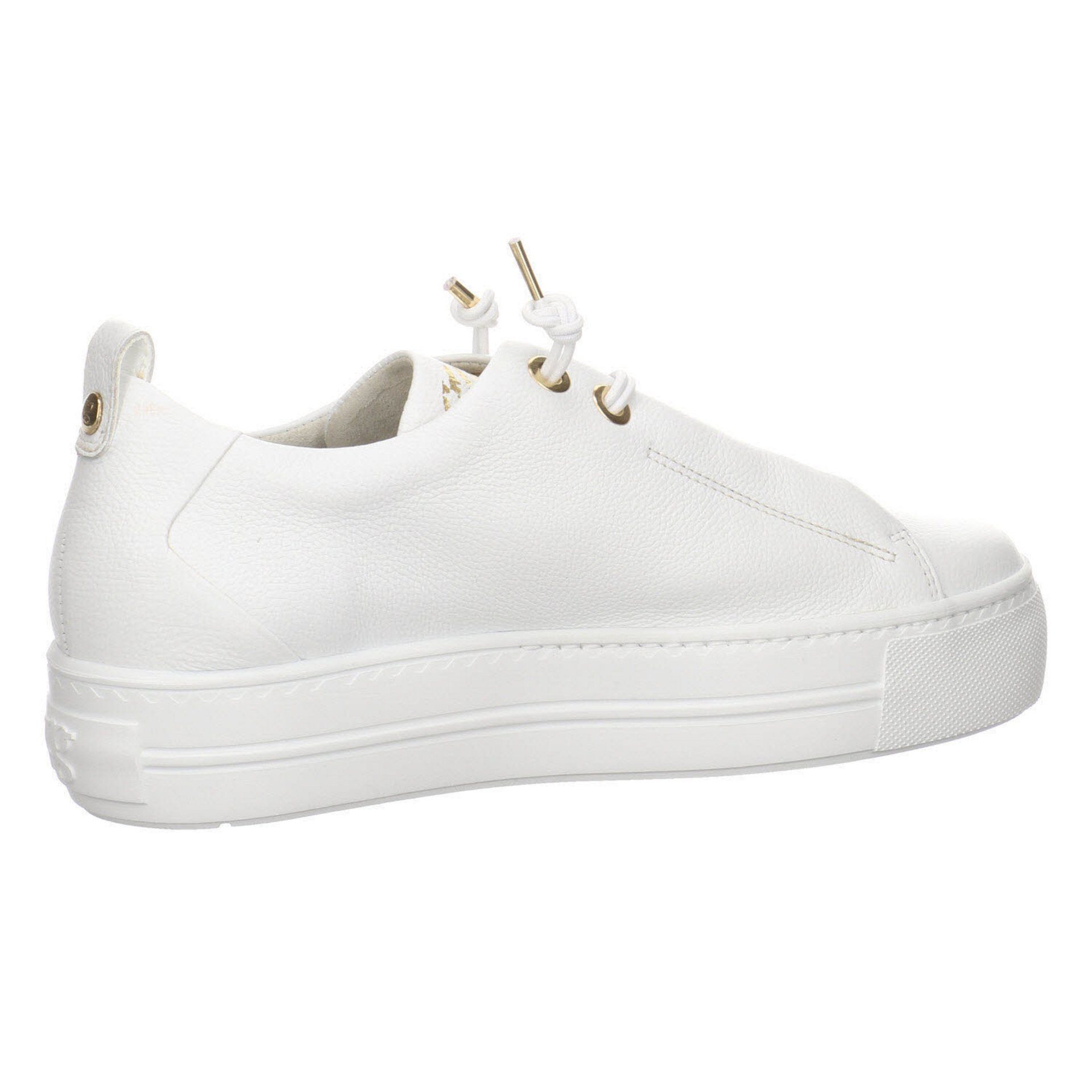 Schnürschuh Sneaker Sneaker Schuhe white/gold Slip-On Paul Damen Green Glattleder