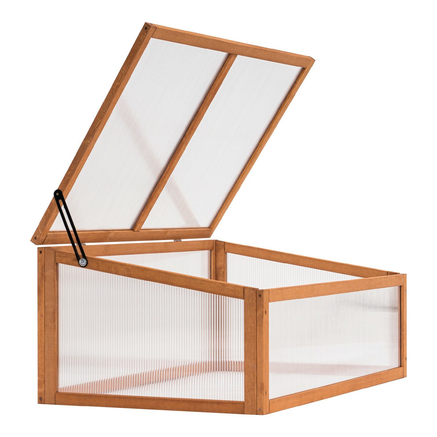 MCombo Frühbeet MCombo Frühbeet Gewächshaus Treibhaus Frühbeetkasten 0698, Aufsatz, Pflanzenbeet, mit Abdeckung, 59 x 100 x 40 cm