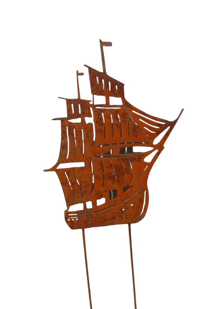 Deko-Impression Gartenstecker Gartenstab / Gartenstecker Segelschiff (1-St)