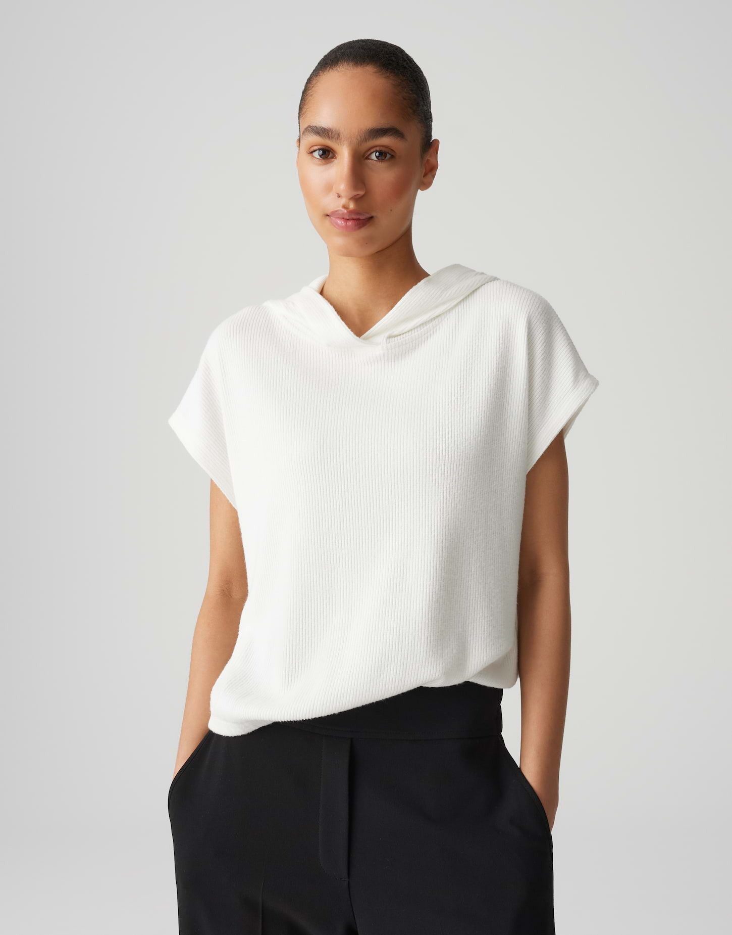 OPUS Kurzarmshirt SAHUDI mit Rippstruktur günstig online kaufen