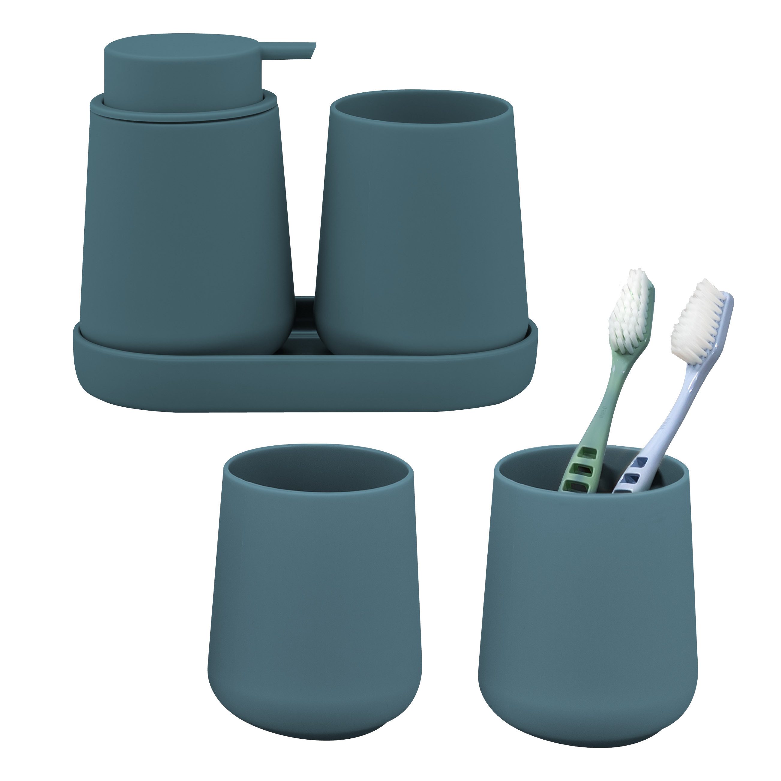 eluno Badaccessoire-Set TESERO 5tlg. Soft-Touch