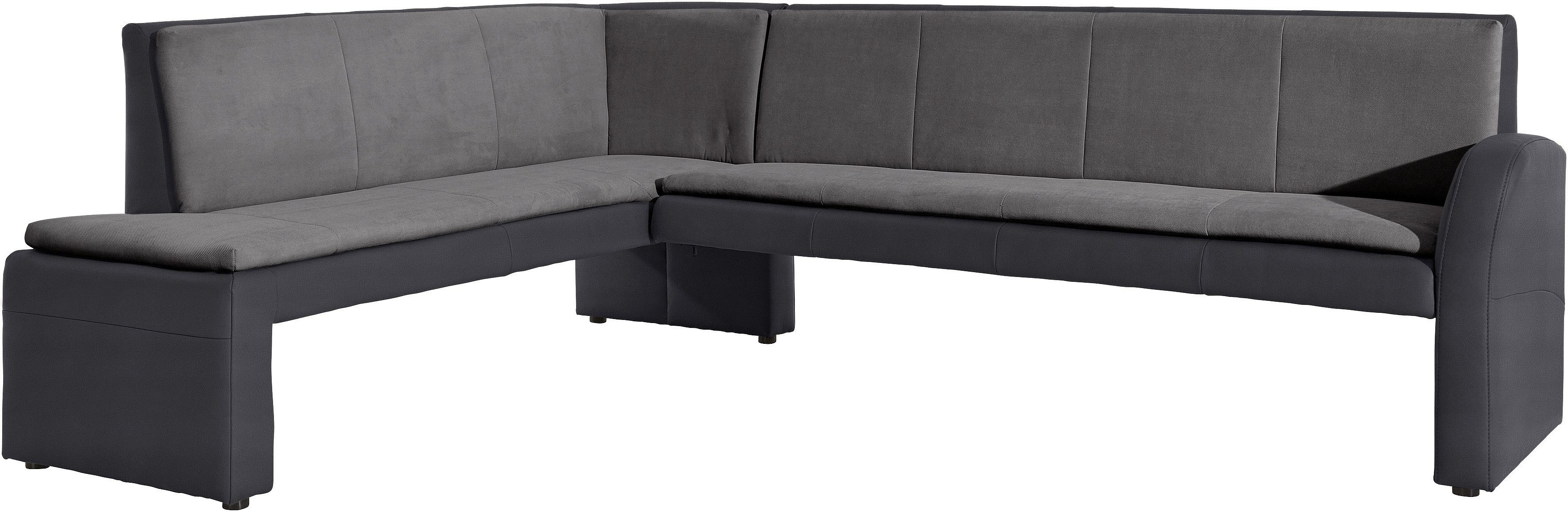 exxpo - sofa fashion Eckbank Cortado, elegant und modern mit hohem Sitzkomfort, hohe Bodenfreiheit, schöne Detailverarbeitung