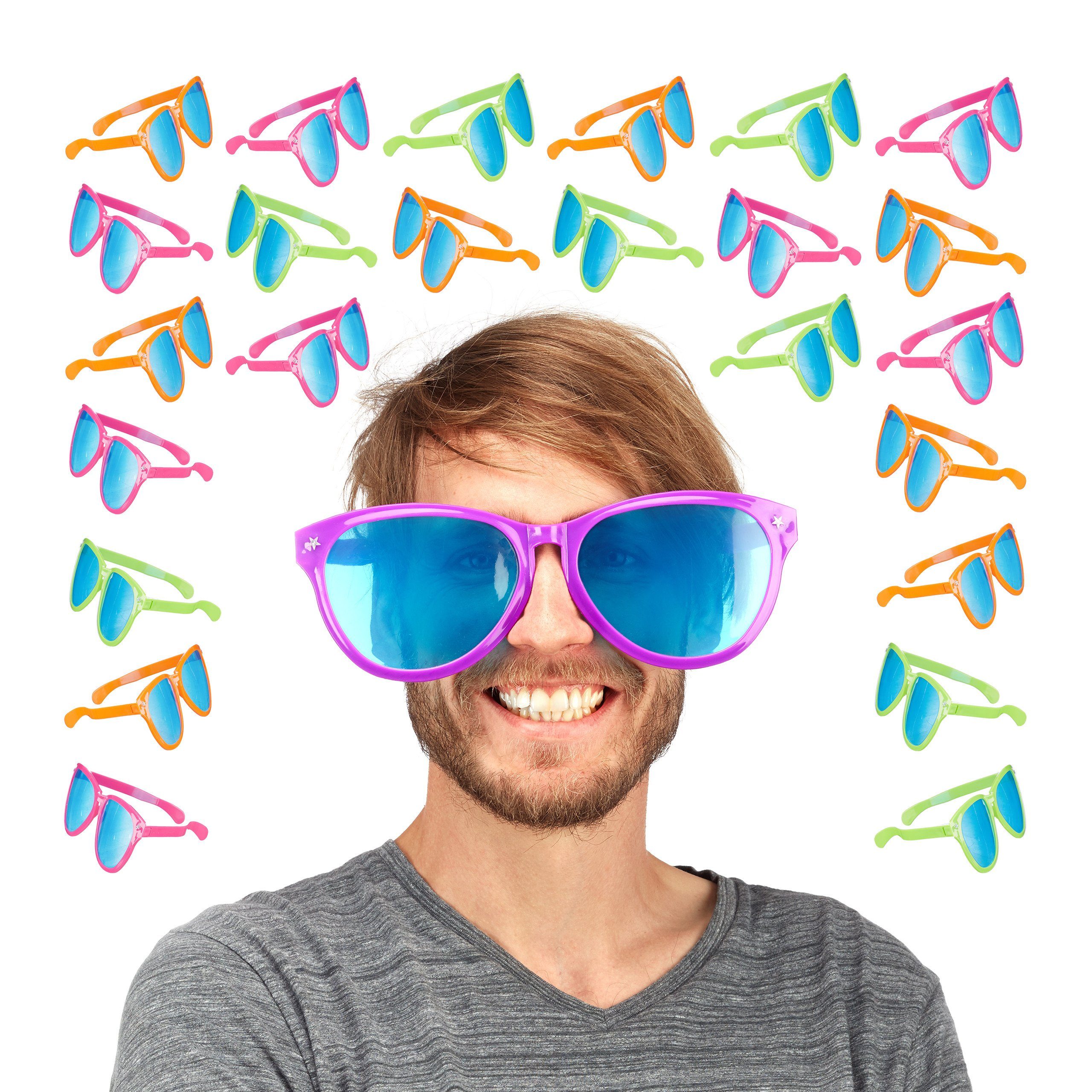 Partyanzug 24 x Riesenbrille