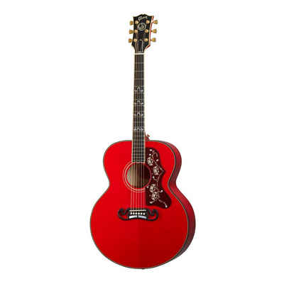 Gibson Westerngitarre, Westerngitarre, Signature-Edition, SJ-200, vollmassiv, Sitka-Fichtendecke, Ahornkorpus, 2-teiliger Hals, Tonabnehmersystem, Koffer, Orianthi SJ-200 - Westerngitarre