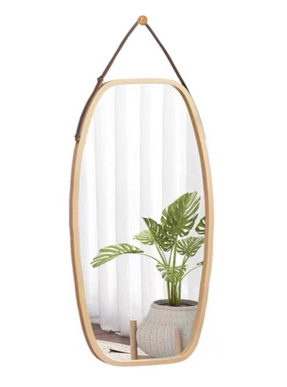 WAOHO Ganzkörperspiegel WAOHO Hängespiegel,Wandspiegel, ovaler Wandspiegel, günstig online kaufen