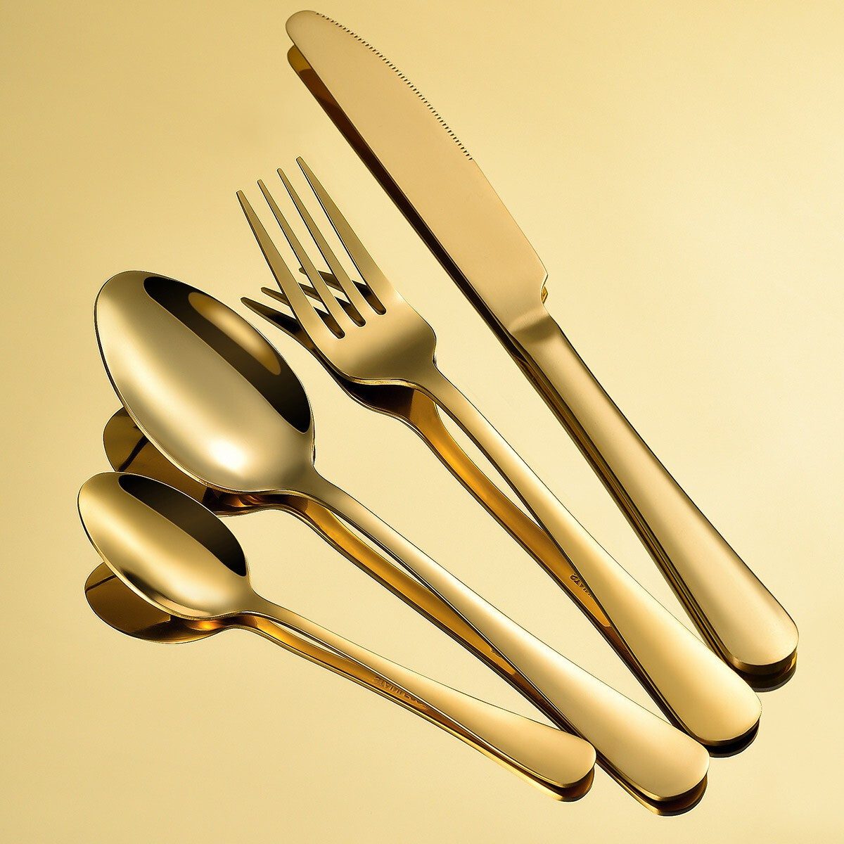 Faizee Möbel Besteck-Set Cutlery Set 24-teiliges Besteckset Set Service für 6 Gift Box (24-tlg), Edelstahl
