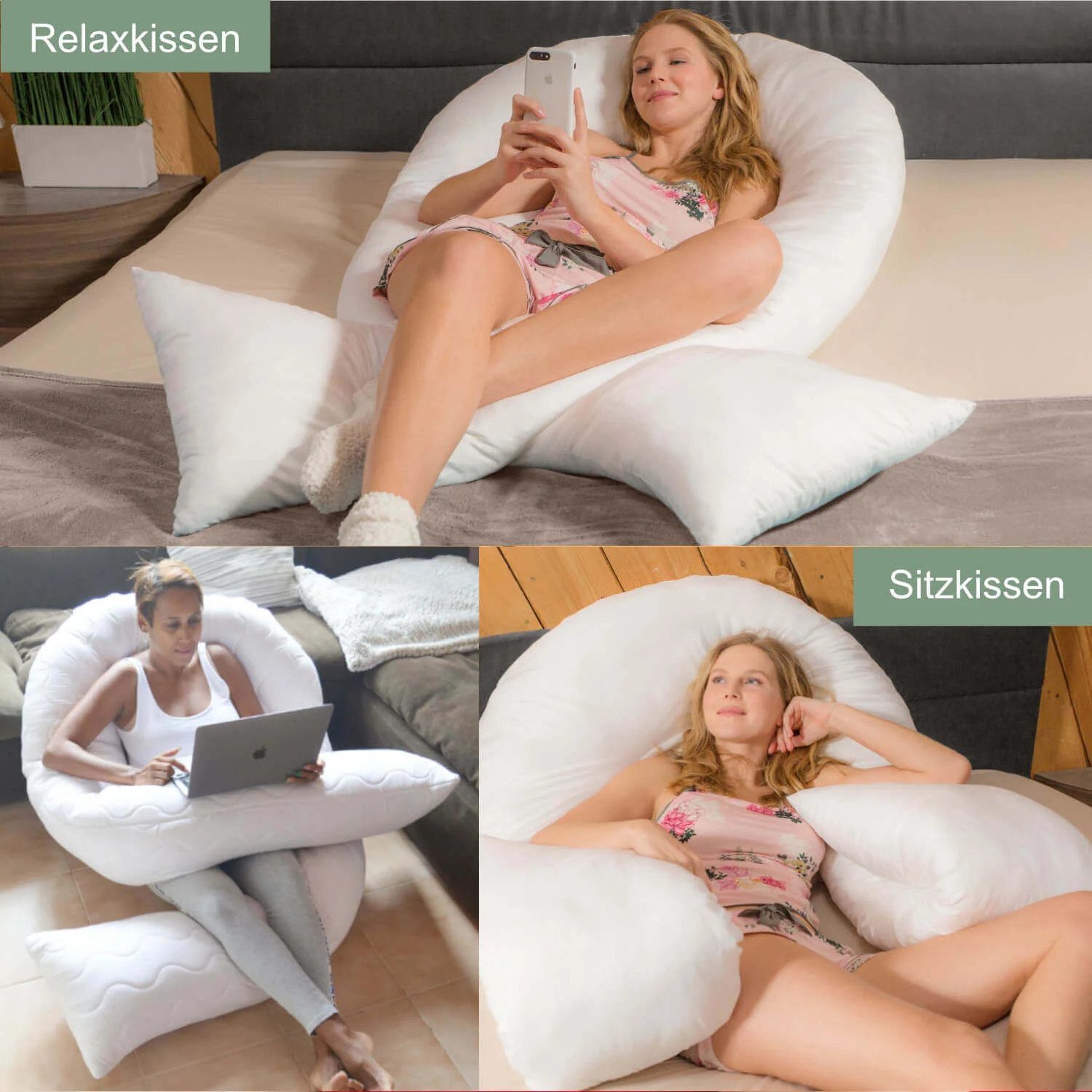 Traumreiter Seitenschläferkissen Visco XXL Seitenschläferkissen I DELUXE – Bild 4 von 5