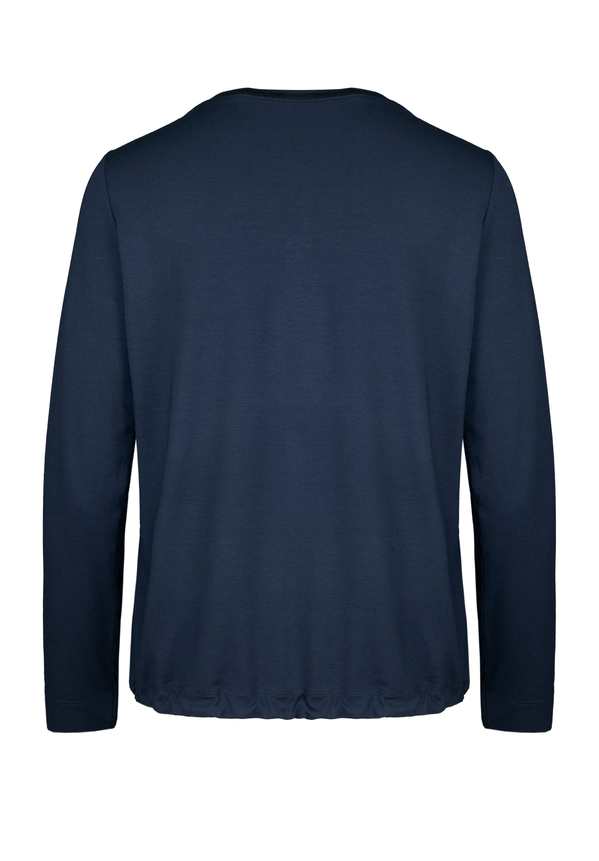bianca Rundhalsshirt CHARLINE aus modernem Materialmix günstig online kaufen