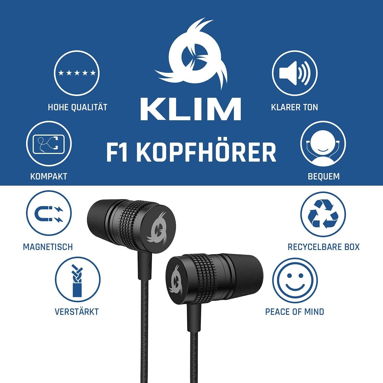 mm (3,5 F1 Klinke) KLIM In-Ear-Kopfhörer