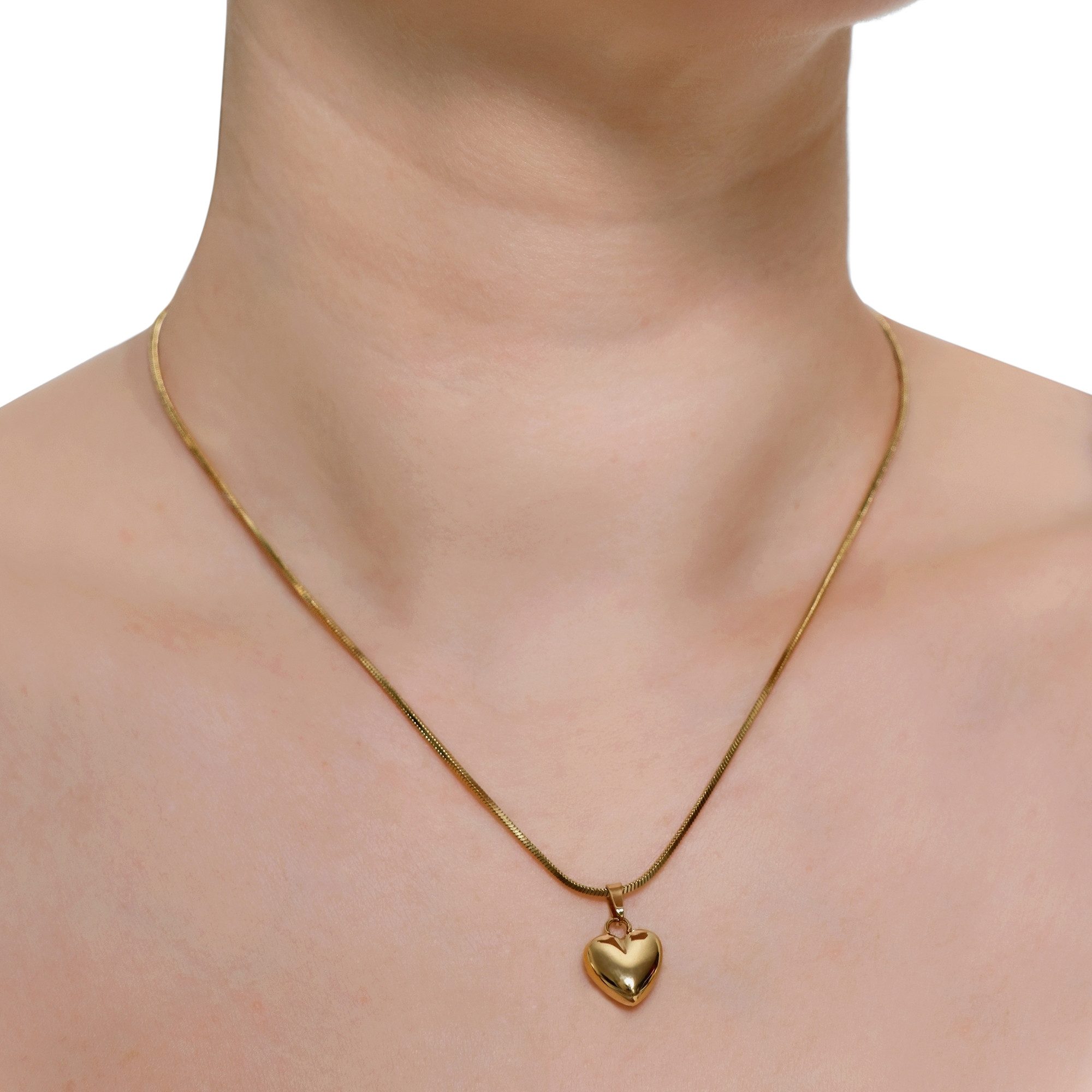Heideman Collier Bibi goldfarben (keine Angabe, inkl. Geschenkverpackung), Kette mit Herz Anhänger Damen