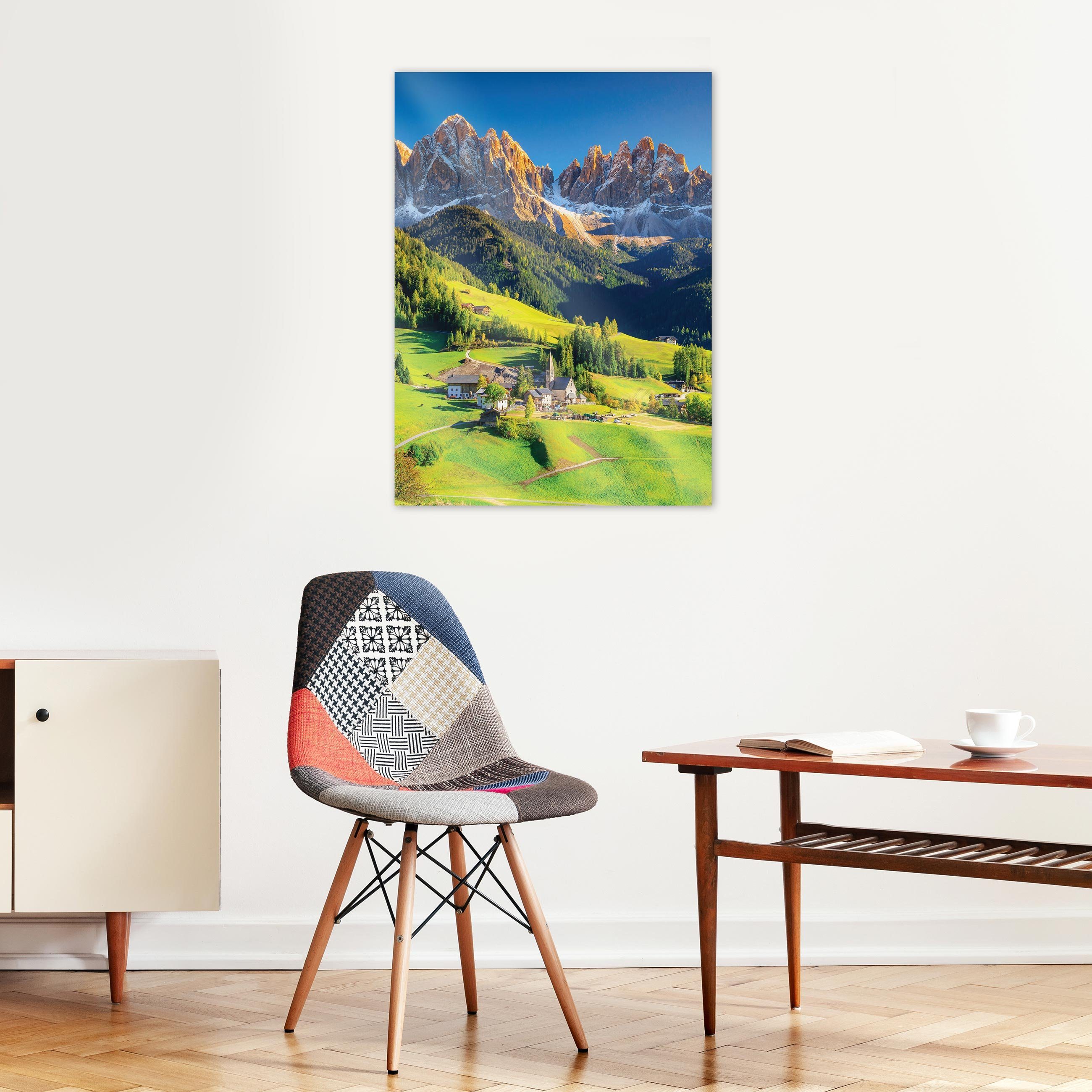 PREMIUM cm Poster / cm POSTER, Wohnzimmer XXL, 30x40 Landschaft Auswahl: Wandbild zur RAHMEN cm 1 Natur 70x100 (OHNE / 50x70 Wallarena Größen St), Berge Schlafzimmer Natur Kunstdruck