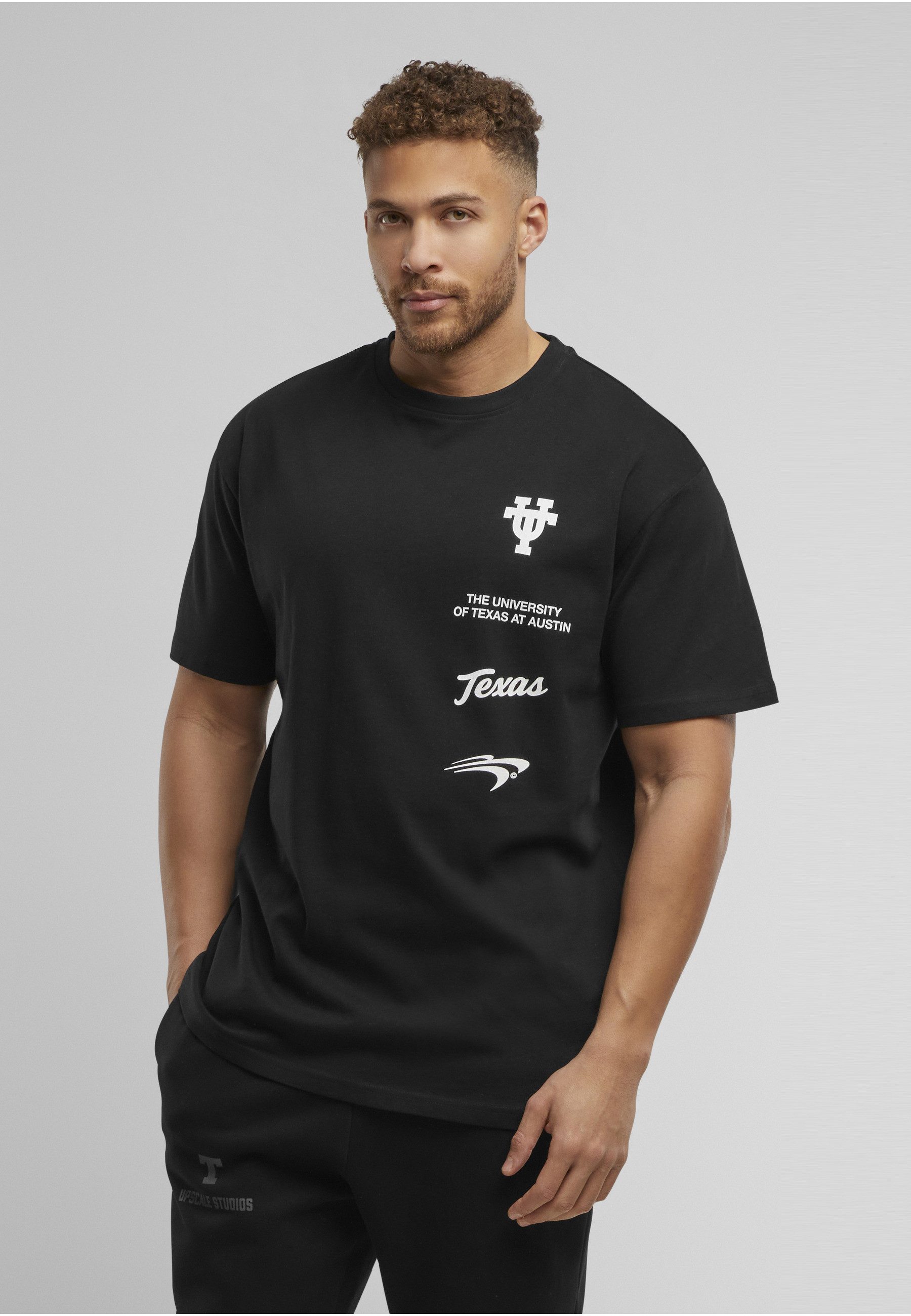Upscale by Mister Tee T-Shirt Upscale by Mister Tee Texas Longhorns Leather Oversize Tee (1-tlg)