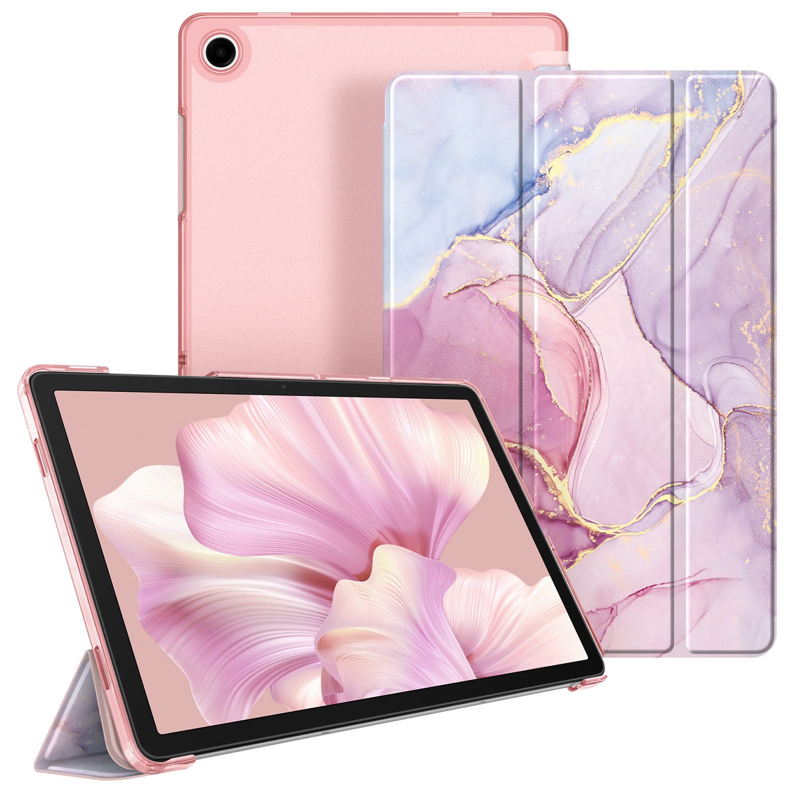 Fintie Tablet-Hülle für Samsung Galaxy Tab A11+ Plus 11" 2025 / Tab A9+ Plus 11 Zoll 2023 11 Zoll, Ultradünn Schutzhülle mit Translucent Rückseite in Matt-Optik Cover