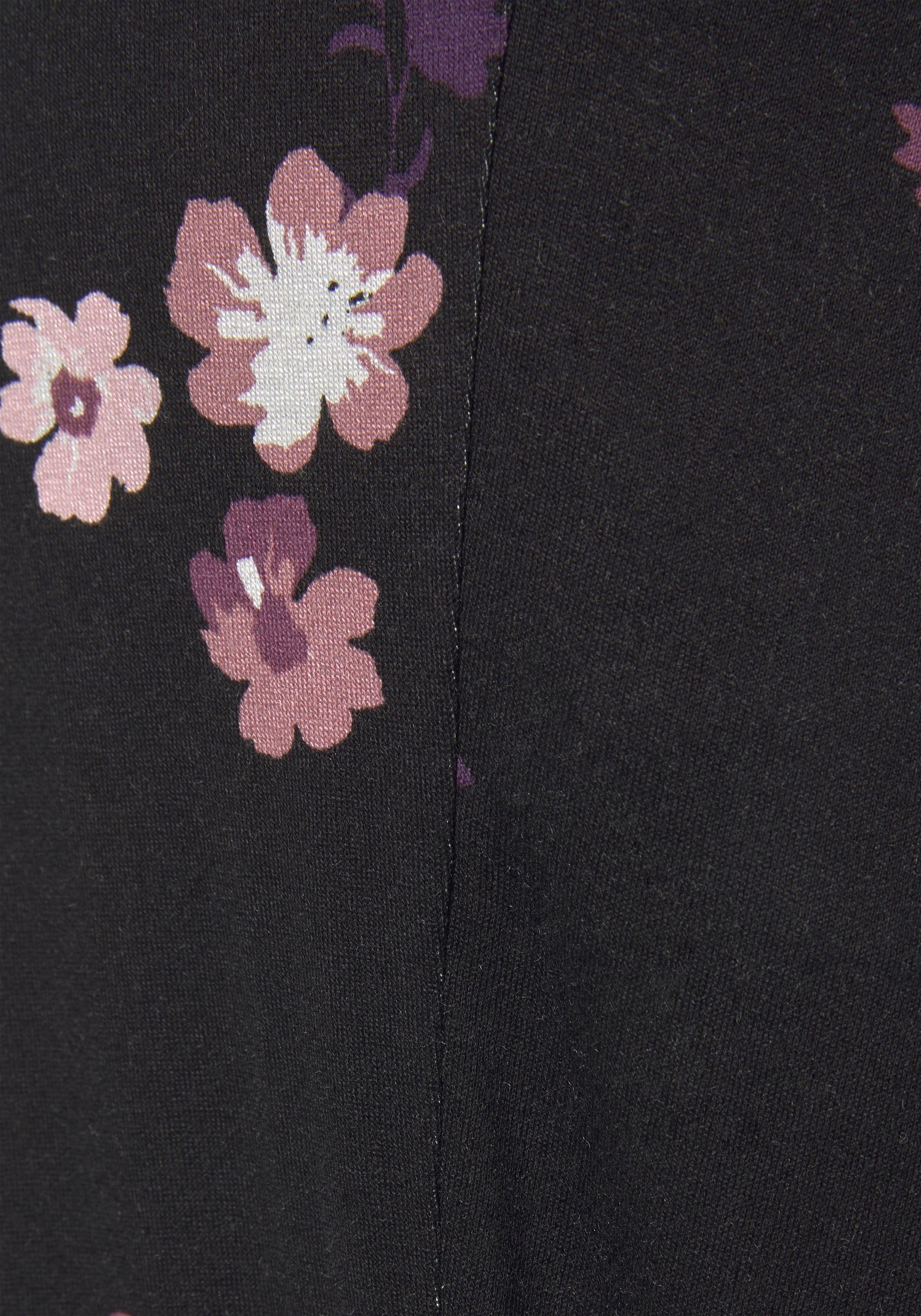 Neun Monate Umstandshose Haremshose für Schwangerschaft und Stillzeit, in bequemer Passform und mit Blumenmuster