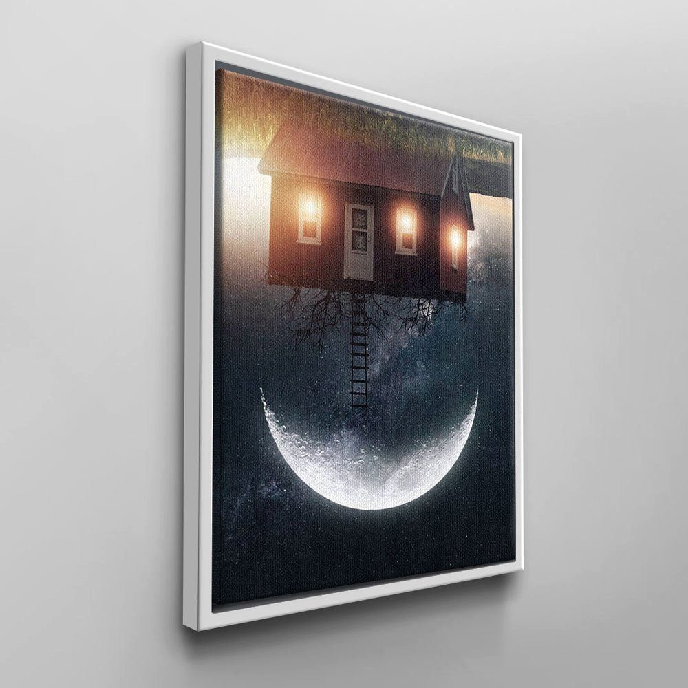 von Wandbilder Leinwandbild, Moderne CANVAS Rahmen DOTCOM DOTCOMCANVAS® weißer