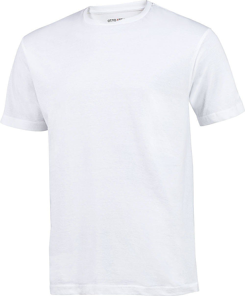 Kern T-Shirt aus Kurzarmshirt Baumwolle reiner (5er-Pack) weiß hochwertiger, Otto Kern