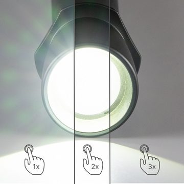 LED's work LED Arbeitsleuchte 700362 LED-Taschenlampe, LED, 900 Lumen Zoom Dimmbar IPX4 3x AAA-Batterie