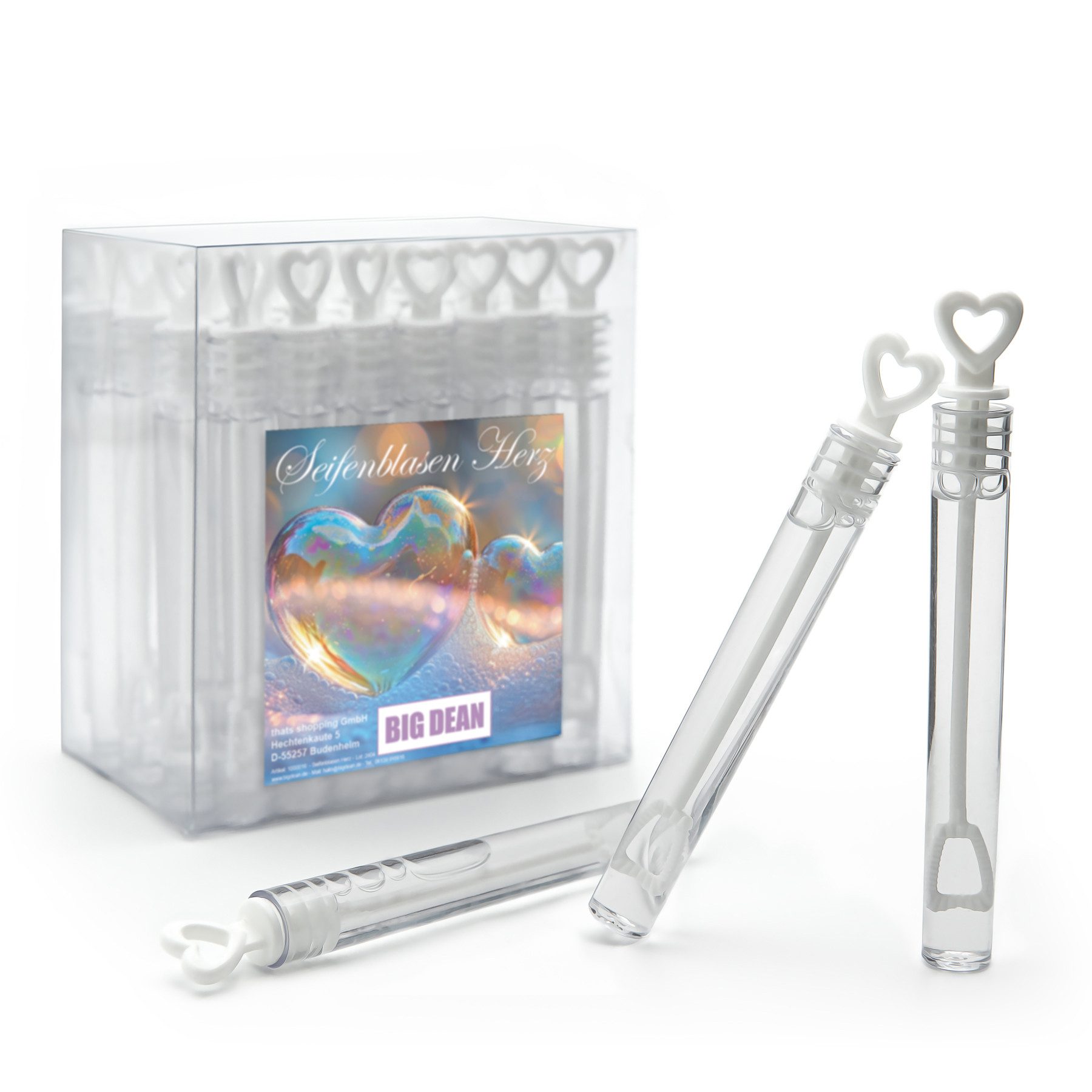 BigDean Seifenblasenspielzeug 48 Stück Seifenblasen Hochzeit mit Flüssigkei günstig online kaufen