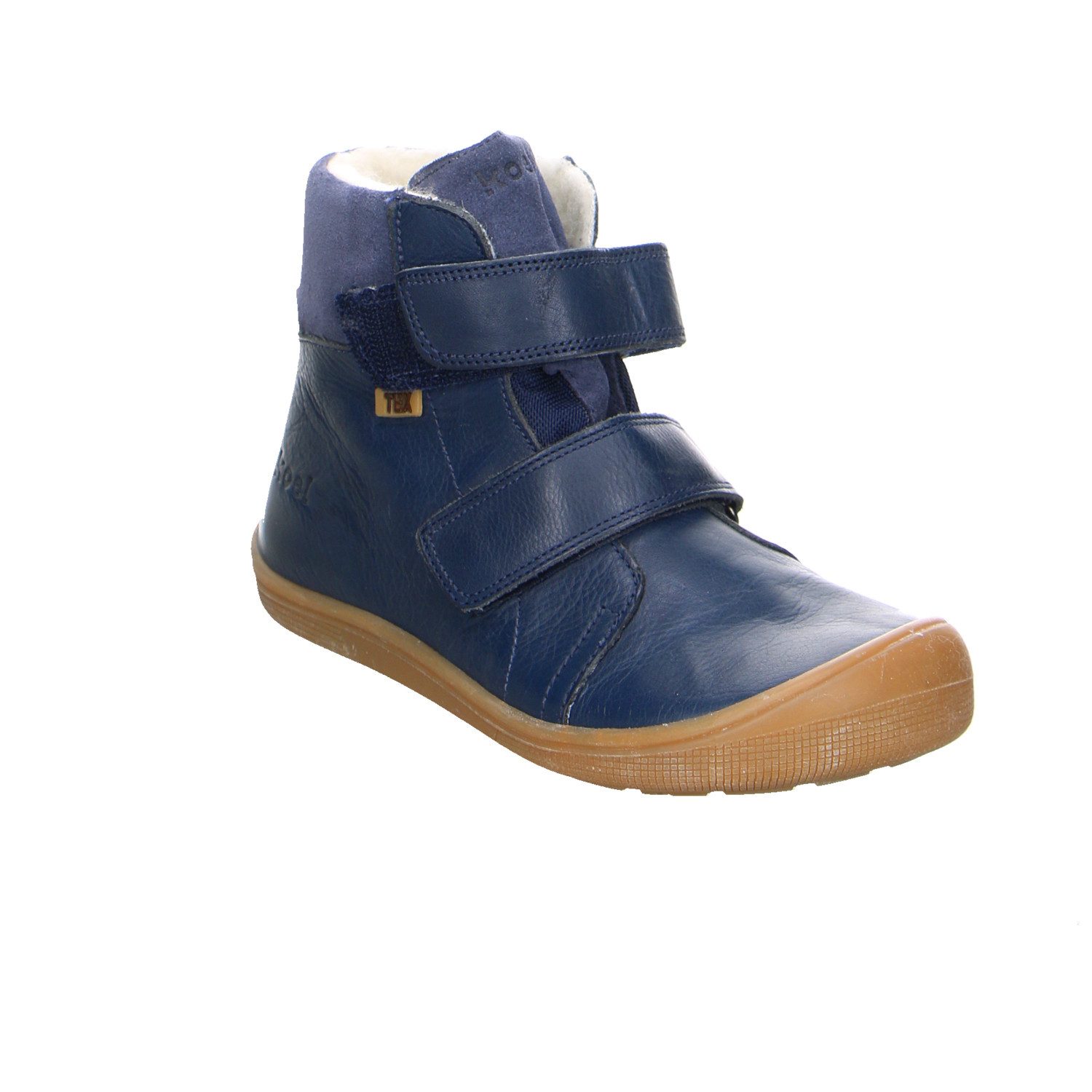 KOEL Koel Bot Desp Velcro Leder Klettstiefel Winter Junge blau Winterstiefelette