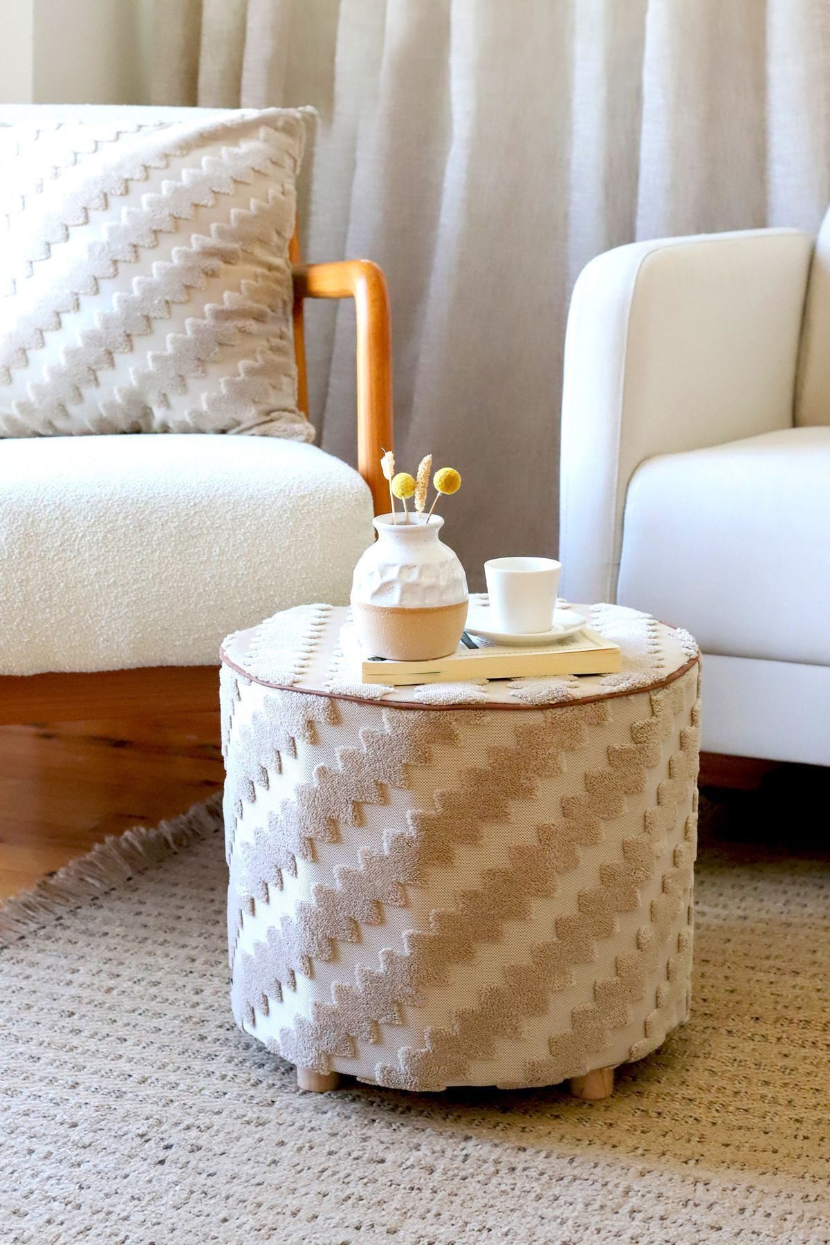 en.casa Polsterbank (1-St), abnehmbarer, maschinenwaschbarer Bezug